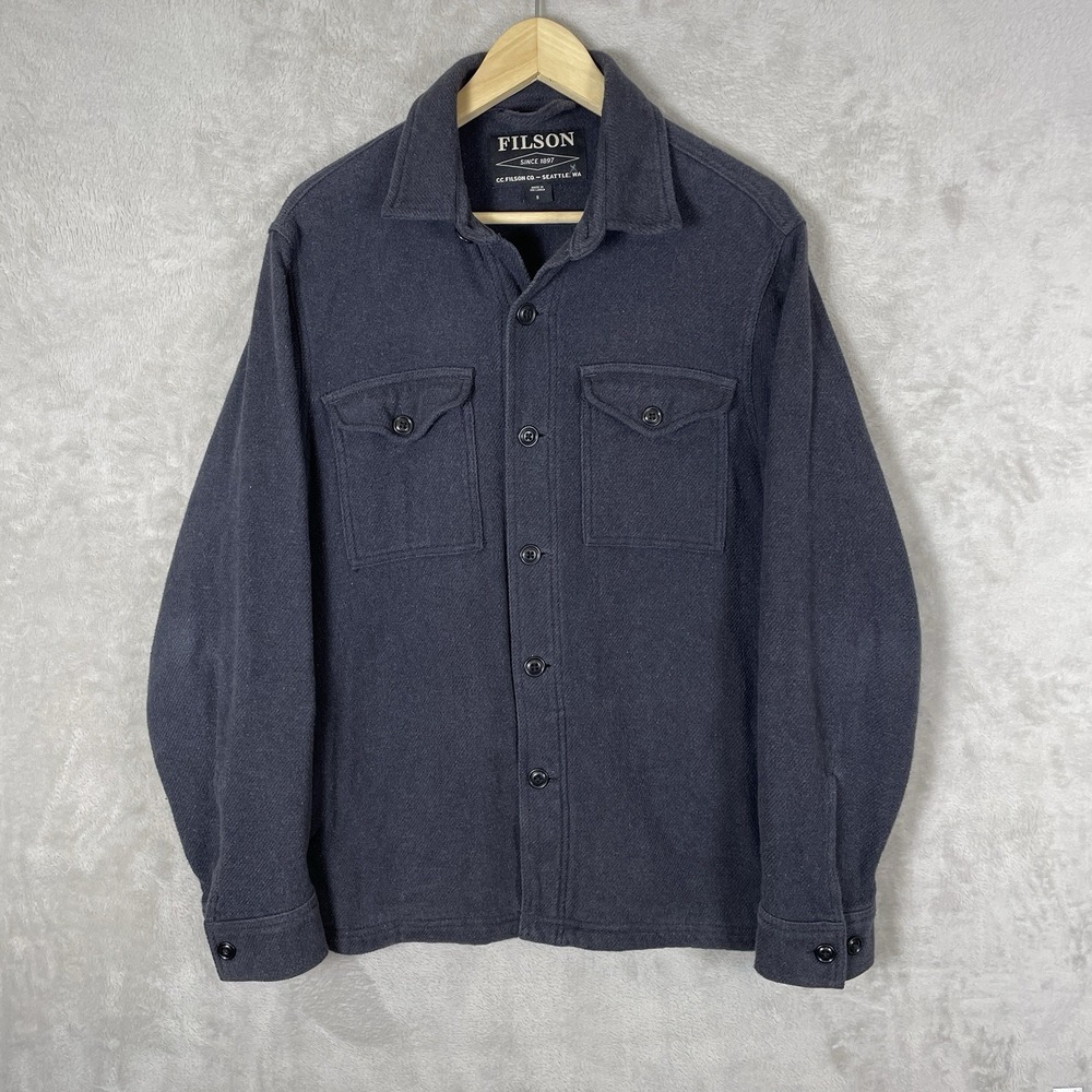 Filson Deer Island Jac Shirt Mens Small Flannel Heavyweight Pockets 20105728